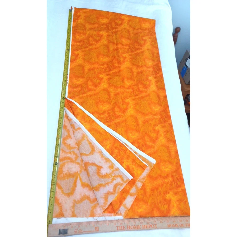 Earth Series Swirl Orange Sewing Craft Quilt Fabric 1 Pc 86
